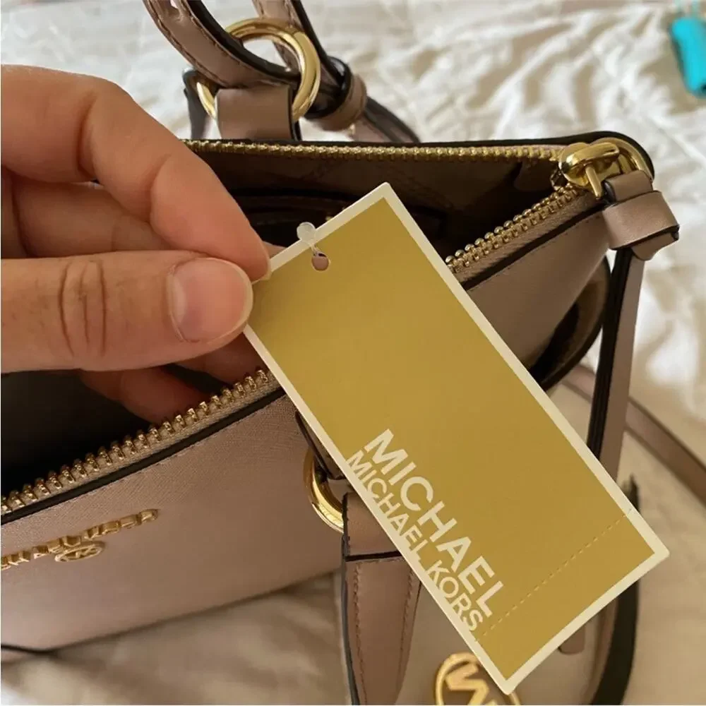 Michael Kors Nomad Tote Crossbody in Blush Pink